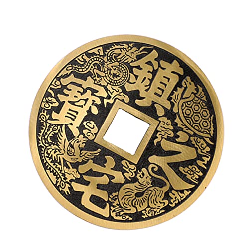 JUMPLAWN Chinesische Glücksmünze Aus Reinem Feng Shui Anhänger Für Dekoration Für Zuhause Büro Und Auto Einzigartiges Design Für Wohlstand Und Glück JUMPLAWN Chinesische Glücksmünze Aus Reinem Feng Shui Anhänger Für Dekoration Für Zuhause Büro Und Auto Einzigartiges Design Für Wohlstand Und Glück von JUMPLAWN