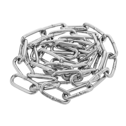 JUMPLAWN Edelstahlkettenmasse Aufhängekette Aus Edelstahl Boxsackkette Hängende Kette Takelagekette Aus Metall Zaunkette Verschlusskette Silver 201 Edelstahl JUMPLAWN Edelstahlkettenmasse Aufhängekette Aus Edelstahl Boxsackkette Hängende Kette Takelagekette Aus Metall Zaunkette Verschlusskette Silver 201 Edelstahl von JUMPLAWN