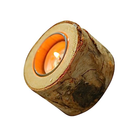 JUMPLAWN Kerzenhalter Aus Birke Form Für Kerzenhalter Laterne Lichter Inhaber Dekoration Schwimmende Kerzen Rustikal Geführte Kerze Led Dekorativ Teelicht Kerzenwachs Lampe Holz von JUMPLAWN