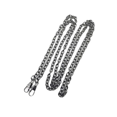 JUNCHENG1008 Taschengurt 40/60/120 cm Metall Taschen Kette Geldbörse Schnallen Frauen Schultergurt for Taschen ersetzen Kette Taschenzubehör Universell verstellbar(Schwarz,40cm) von JUNCHENG1008