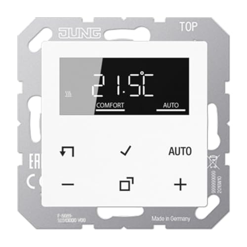 Jung TRDA1790WW Thermostat mit Standard-A-Display, alpinweiß von JUNG