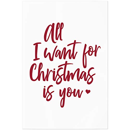 JUNIWORDS Poster, All I Want for Christmas is You, 20 x 30 cm von JUNIWORDS