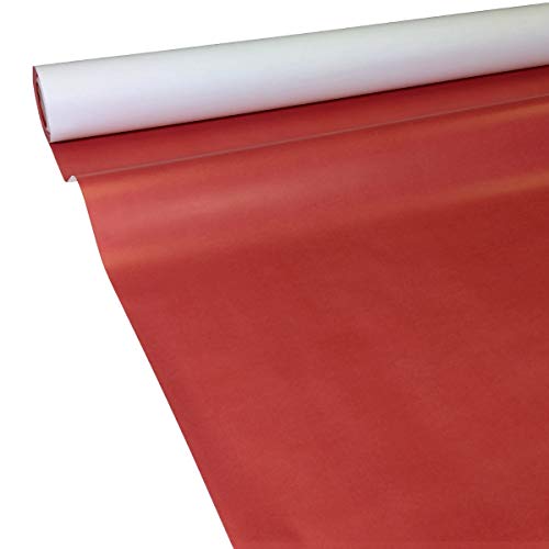 JUNOPAX 50m x 0,75m Papiertischdecke rot von JUNOPAX