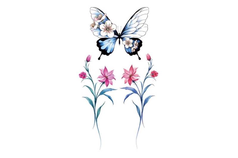 Schmetterling Temporäres Tattoo, Tattoo| Benutzerdefinierte Tattoos | Festival Tattoo Sommer Tattoo-Design, Tattoo-Ideen, Tattoo-Blitz von JUZIgift