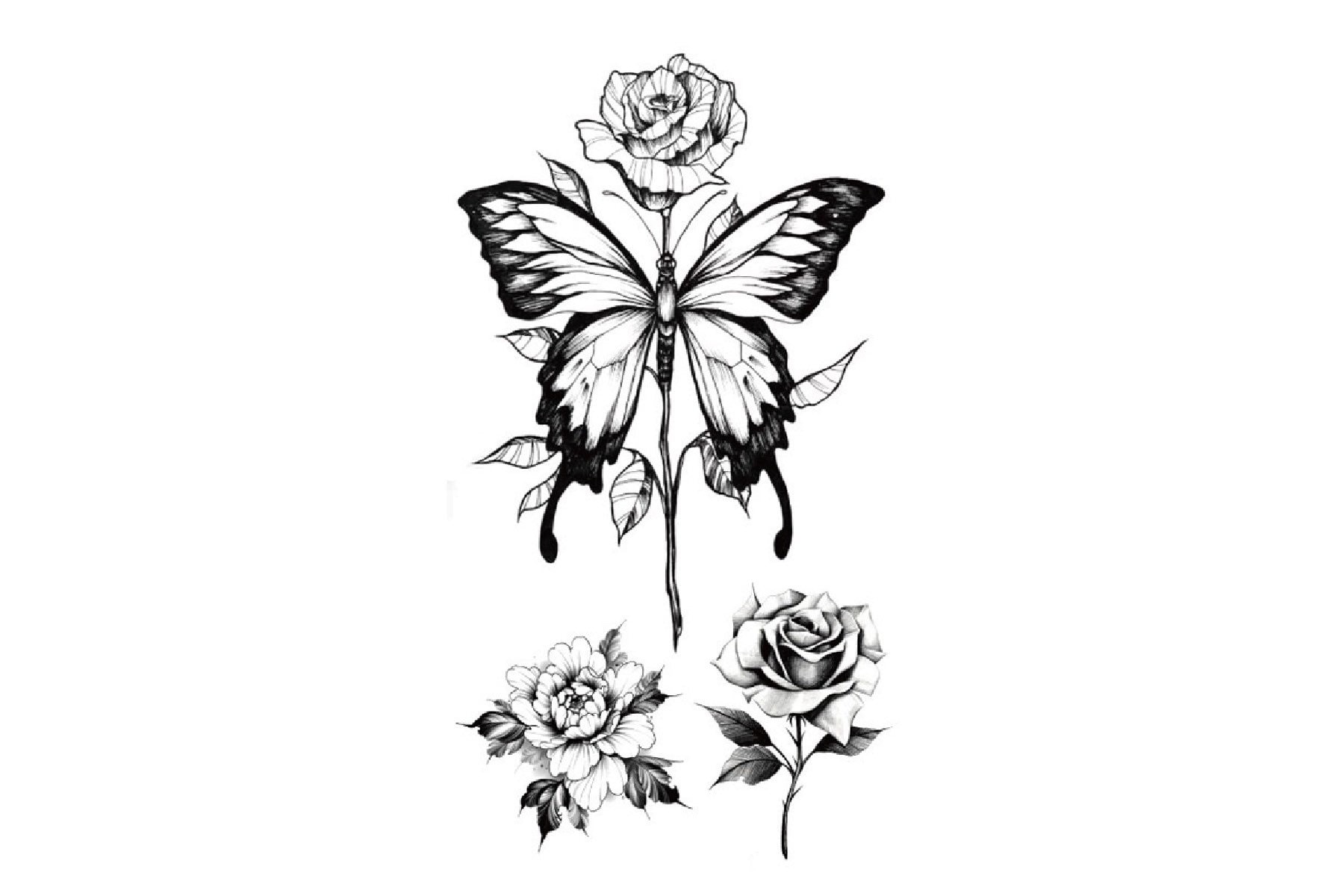 Schmetterling Temporäres Tattoo, Tattoo| Benutzerdefinierte Tattoos | Festival Tattoo Sommer Tattoo-Design, Tattoo-Ideen, Tattoo-Blitz von JUZIgift