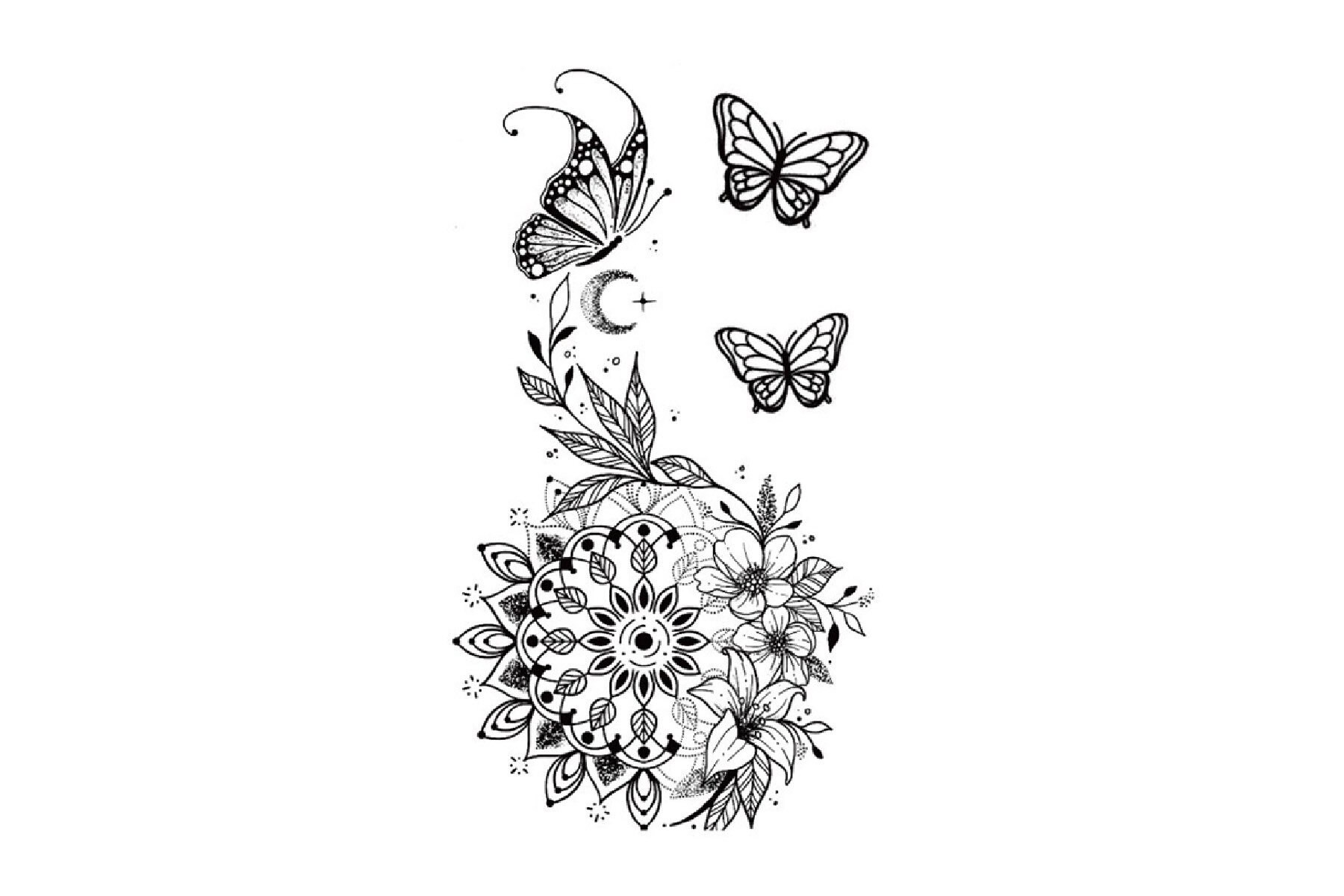 Schmetterling Temporäres Tattoo, Tattoo| Benutzerdefinierte Tattoos | Festival Tattoo Sommer Tattoo-Design, Tattoo-Ideen, Tattoo-Blitz von JUZIgift