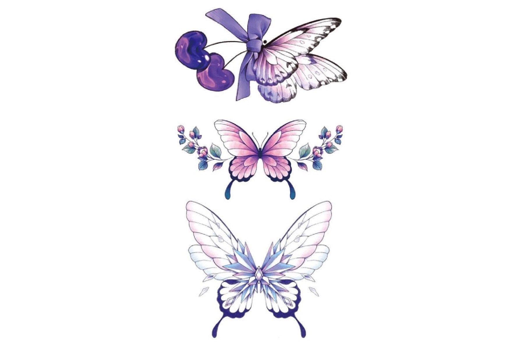 Schmetterling Temporäres Tattoo, Tattoo| Benutzerdefinierte Tattoos | Festival Tattoo Sommer Tattoo-Design, Tattoo-Ideen, Tattoo-Blitz von JUZIgift