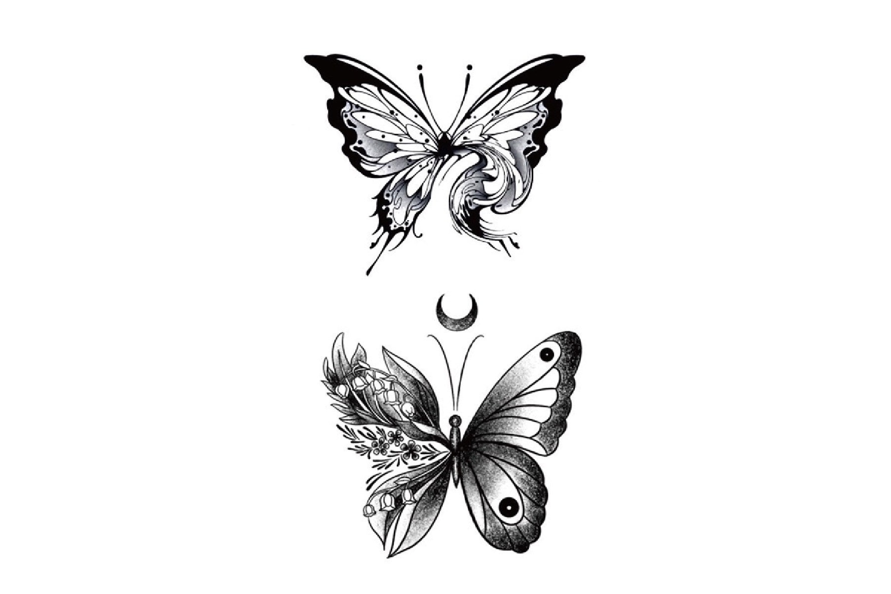 Schmetterling Temporäres Tattoo, Tattoo| Benutzerdefinierte Tattoos | Festival Tattoo Sommer Tattoo-Design, Tattoo-Ideen, Tattoo-Blitz von JUZIgift