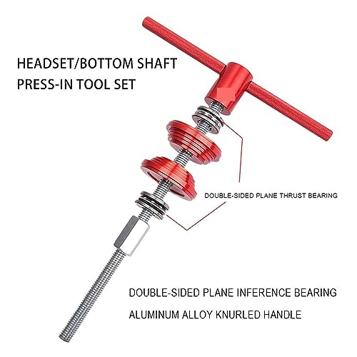 Fahrrad Headset Installation Entfernung Werkzeuge Fahrrad Reparatur Ständer Multi Tool Presse Hydraulische Risiko Puller Multi-tool Kit(Upgraded version-02) von JVDDI