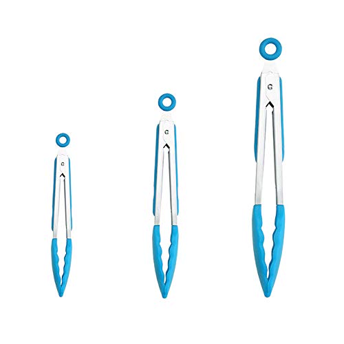 Küchenzange, Edelstahl-Lebensmittelzange, Küchenzange, Kochzange, rostfreie Lebensmittelzange, antihaftbeschichtet, hitzebeständig, rutschfest, Küchenzange, Kochclip von JVNALwnkv