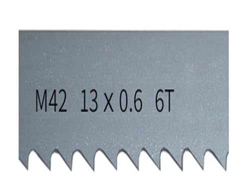 Bandsägeblätter 3/8 Zoll x 6 TPI, for Schneiden von Hartholz-Metall-Bandsägeblättern, M42 Bi-Metall-Bandsägeblätter 1 Stück(1140mm) von JWOO