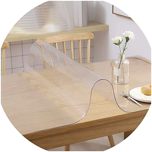 Tischschutz Folie Transparente PVC Folie Schutzfolie Glasklar Tischdecke Tischfolie,Wasserdicht VerschleißFest HitzebestäNdig,Geeignet FüR KüChe, Garten Und BüRo(Color:1mm,Size: 30x35cm) von JXFS