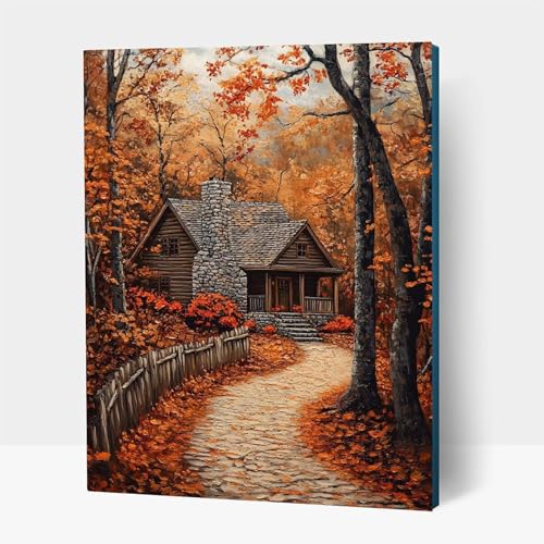 5D Diamond Painting Erwachsene, Diamant Malen Nach Zahlen Baum mit Diamond Painting Zubehör Set Landschaft, Vollbohrer leinwand Malen, Diamant Cross Stitch Bastelset Erwachsene 30x40cm JXL1-1282 von JXLEULIN