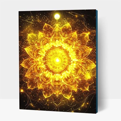 5D Diamond Painting Erwachsene, Diamant Malen Nach Zahlen Blume mit Diamond Painting Zubehör Set Mandala, Vollbohrer leinwand Malen, Diamant Cross Stitch Bastelset Erwachsene 100x135cm JXL1-1210 von JXLEULIN