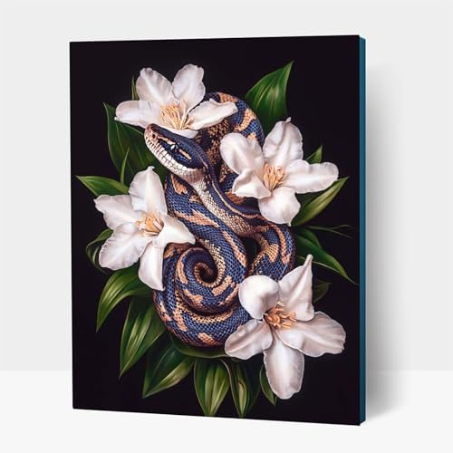5D Diamond Painting Erwachsene, Diamant Malen Nach Zahlen Blume mit Diamond Painting Zubehör Set Schlange, Vollbohrer leinwand Malen, Diamant Cross Stitch Bastelset Erwachsene 35x50 cm JXL1-20623 5D Diamond Painting Erwachsene, Diamant Malen Nach Zahlen Blume mit Diamond Painting Zubehör Set Schlange, Vollbohrer leinwand Malen, Diamant Cross Stitch Bastelset Erwachsene 35x50 cm JXL1-20623 von JXLEULIN