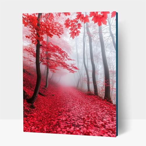 5D Diamond Painting Erwachsene, Diamant Malen Nach Zahlen Landschaft mit Diamond Painting Zubehör Set Baum, Vollbohrer leinwand Malen, Diamant Cross Stitch Bastelset Erwachsene 40x55 cm JXL1-1464 von JXLEULIN