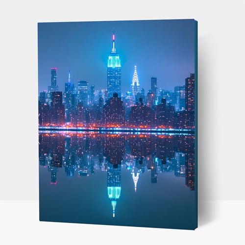 5D Diamond Painting Erwachsene, Diamant Malen Nach Zahlen Nachtansicht mit Diamond Painting Zubehör Set Stadt, Vollbohrer leinwand Malen, Diamant Cross Stitch Bastelset Erwachsene 50x70cm JXL1-20695 5D Diamond Painting Erwachsene, Diamant Malen Nach Zahlen Nachtansicht mit Diamond Painting Zubehör Set Stadt, Vollbohrer leinwand Malen, Diamant Cross Stitch Bastelset Erwachsene 50x70cm JXL1-20695 von JXLEULIN
