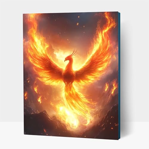 5D Diamond Painting Erwachsene, Diamant Malen Nach Zahlen Phönix mit Diamond Painting Zubehör Set Flamme, Vollbohrer leinwand Malen, Diamant Cross Stitch Bastelset Erwachsene 70 x 95 cm JXL1-17737 5D Diamond Painting Erwachsene, Diamant Malen Nach Zahlen Phönix mit Diamond Painting Zubehör Set Flamme, Vollbohrer leinwand Malen, Diamant Cross Stitch Bastelset Erwachsene 70 x 95 cm JXL1-17737 von JXLEULIN