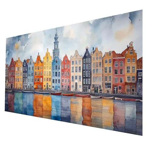 5D Diamond Painting Erwachsene, Diamant Malen Nach Zahlen Stadt mit Diamond Painting Zubehör Set Landschaft, Vollbohrer leinwand Malen 80 x 160 cm, Diamant Cross Stitch Bastelset Erwachsene JXL-4588 5D Diamond Painting Erwachsene, Diamant Malen Nach Zahlen Stadt mit Diamond Painting Zubehör Set Landschaft, Vollbohrer leinwand Malen 80 x 160 cm, Diamant Cross Stitch Bastelset Erwachsene JXL-4588 von JXLEULIN