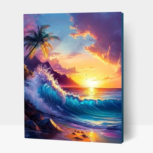 5D Diamond Painting Erwachsene, Diamant Malen Nach Zahlen Strand mit Diamond Painting Zubehör Set Landschaft, Vollbohrer leinwand Malen, Diamant Cross Stitch Bastelset Erwachsene 80x110 cm JXL1-19138 5D Diamond Painting Erwachsene, Diamant Malen Nach Zahlen Strand mit Diamond Painting Zubehör Set Landschaft, Vollbohrer leinwand Malen, Diamant Cross Stitch Bastelset Erwachsene 80x110 cm JXL1-19138 von JXLEULIN