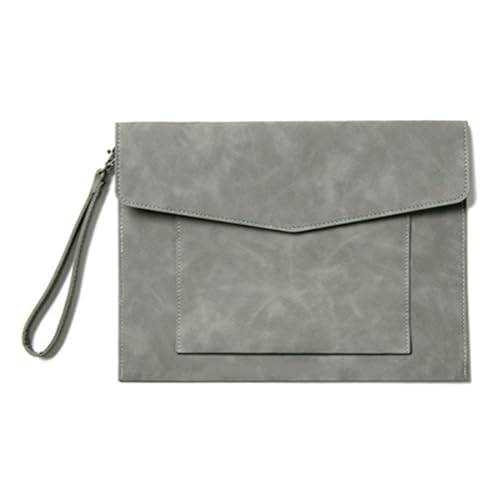 Leder Aktenordner Büroordner Leder-Aktentaschen for Leder-Aktenorganizer(Grey) von JXXUIRUIEEN