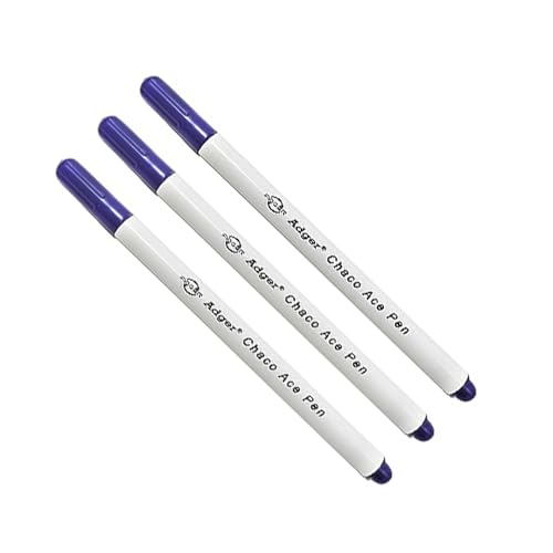 JYC CREATIVE wasserlösliche Stoffmarker, Stoffmarkerstift für verschwindende Tinte auf Stoff, Stoffmarker zum Basteln, Seife für Stoffe, (Lila169, 3 Einheiten) von JYC CREATIVE