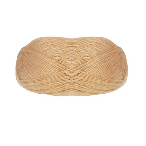 Wollknäuel, feine Wolle, 100 g, 365 m, zum Häkeln (1, 307 Beige) von JYC CREATIVE