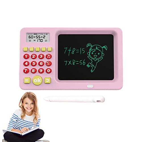 JyFanse LCD-Schreibtisch | Abwischbare LCD-Oralmathe-Rechner-Zeichentafel, Oral Mathe-Zeichenbrett Lernspielzeug für 3 Jahre und Mädchen von JYFanse