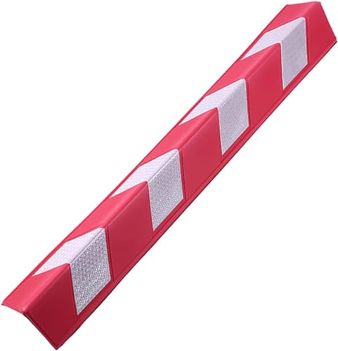 JYHHGDS Garagenwandschutz, Wand-Eckschutz für Parkhäuser, 0,6 cm Dicke Säule, reflektierender Garagenwand-Eckschutz für Parkhäuser (Rosso, 1 Stück) von JYHHGDS