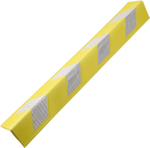 JYHHGDS Garagenwandschutz, Wand-Eckschutz für Parkhäuser, 0,6 cm Dicke Säule, reflektierender Garagenwand-Eckschutz für Parkhäuser (gelb, 20 Stück) von JYHHGDS