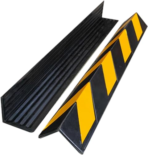 JYHHGDS Garagenwandschutz, Wand-Eckschutz für Parkhäuser, Gummisäule, Garagenschutz für das Erdgeschoss, Wand-Eckschutz, 1 cm dick, für Parkhäuser (2 Stück – 100 cm), gelb von JYHHGDS