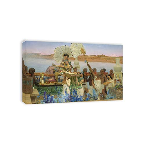 Berühmte Leinwand Wandkunst Lawrence Alma Tadema Ölgemälde Reproduktion auf Leinwand(Der Sonnenschirm, 1777)Poster und Drucke Klassische Landschaft Bilder 40x65 cm(16x26in)gerahmt von JZSDGB