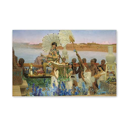 Berühmte Leinwand Wandkunst Lawrence Alma Tadema Ölgemälde Reproduktion auf Leinwand(Der Sonnenschirm, 1777)Poster und Drucke Klassische Landschaft Bilder 70x110cm(28x43in)Rahmenlos von JZSDGB