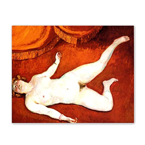 Leinwandbilder-Kees Van Dongen Berühmte Gemälde-Kunstdruck Poster und Drucke-Reproduktion Ölgemälde auf Leinwand-'Blondes Haar'-Wandkunst Porträt Bilder Für Wohnkultur 40x50cm(16x20in)Rahmenlos von JZSDGB