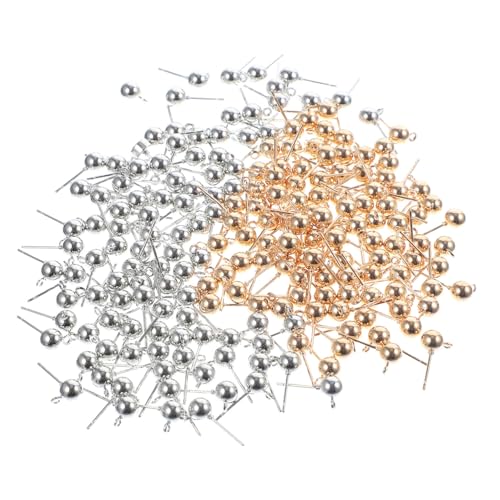 200 Stück Schmuckzubehör Ohrstecker für Schmuckherstellung, Ohrringherstellung, Pfosten Ohrringe mit Kreolen von JZWCHQ