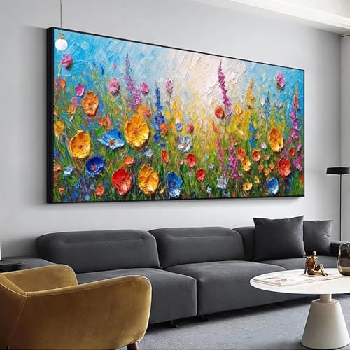 Diamant Painting Abstrakt Diamond Painting Blumen Bilder, Diamond Painting Set für Erwachsene Kinder, 5D Diamant Painting Groß 90x180cm DIY Full Drill Diamant Malerei Kits, für Haus Wanddeko Y-108 von Jaalinng