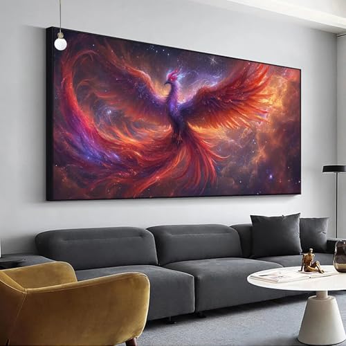 Diamant Painting Vogel Diamond Painting Sternenhimmel Bilder, Diamond Painting Set für Erwachsene Kinder, 5D Diamant Painting Groß 90x180cm DIY Full Drill Diamant Malerei Kits,Haus Wanddeko Y-69 von Jaalinng