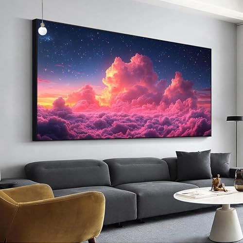 Diamond Painting Sternenhimmel Diamant Painting Set für Erwachsene Kinder,5D Diamond Painting Wolke Bilder,Full Drill Eckige Steine Diamant Malerei 40x80cm DIY Diamant Kunst Kits,Home Wand Décor Y-778 von Jaalinng