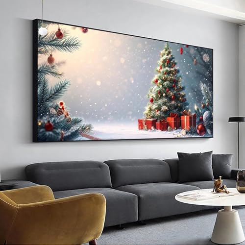 Diamond Painting Winter Diamant Painting Set für Erwachsene Kinder,5D Diamond Painting Baum Bilder,Full Drill Eckige Steine Diamant Malerei 100x200cm DIY Diamant Kunst Kits,für Home Wand Décor Y-24 von Jaalinng