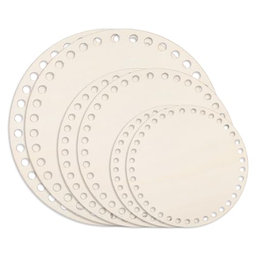 6PCS Korbboden zum Häkeln,Holzboden für Häkelkorb,Korbboden,Naturholzkorbboden Rund Häkelkorb,mit 10 Maschenmarkierer,10/15/20cm Zwei von jeder Größe, für DIY Korbflechten und Nähtaschen (Rund) 6PCS Korbboden zum Häkeln,Holzboden für Häkelkorb,Korbboden,Naturholzkorbboden Rund Häkelkorb,mit 10 Maschenmarkierer,10/15/20cm Zwei von jeder Größe, für DIY Korbflechten und Nähtaschen (Rund) von Jaarssho