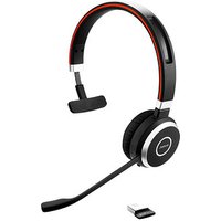 Jabra Evolve 65 SE UC Bluetooth-Headset schwarz, rot von Jabra