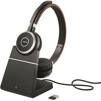 Jabra Evolve 65 SE UC mit Ladestation Bluetooth-Headset schwarz von Jabra