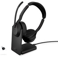 Jabra Evolve2 55 MS mit Ladestation Headset schwarz von Jabra