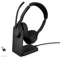 Jabra Evolve2 55 UC mit Ladestation Bluetooth-Headset schwarz von Jabra