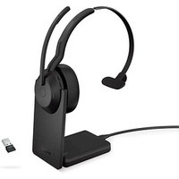 Jabra Evolve2 55 UC mit Ladestation Bluetooth-Headset schwarz von Jabra