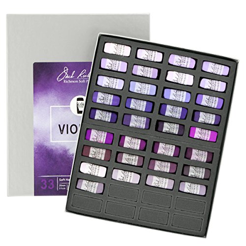 Jack Richeson Hand gerollt Weiche Pastellkreiden Farbe Veilchen, 33-teiliges Set Jack Richeson Hand gerollt Weiche Pastellkreiden Farbe Veilchen, 33-teiliges Set von Jack Richeson