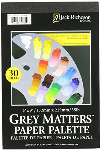 Jack Richeson grau Matters Papier Palette (30 Blatt), 15,2 x 22,9 cm von Jack Richeson