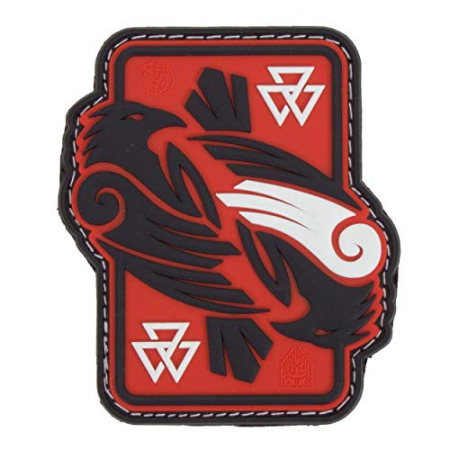 Jackets To Go JTG Odins Raven, redsky 3D Rubber Patch von Jackets To Go