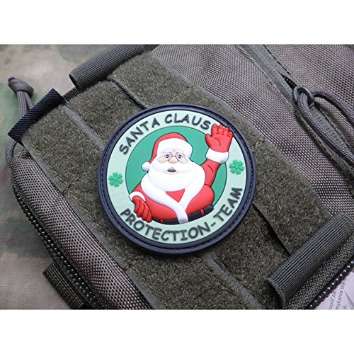 Jackets To Go Weihnachtsmann Santa Claus Protection Team tannengrün Patch von Jackets To Go