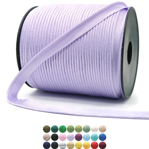 Luxuriöse Satin-Paspelborte – 9,1 m – 25 Farben – Amethyst-Farbe, Satin, glänzend, doppelt gefaltet, Schrägband, Lippenkordel mit Spule zum Nähen, Kleidung, Trimmen von Polstern, SP265910.. von Jacob Bicerri